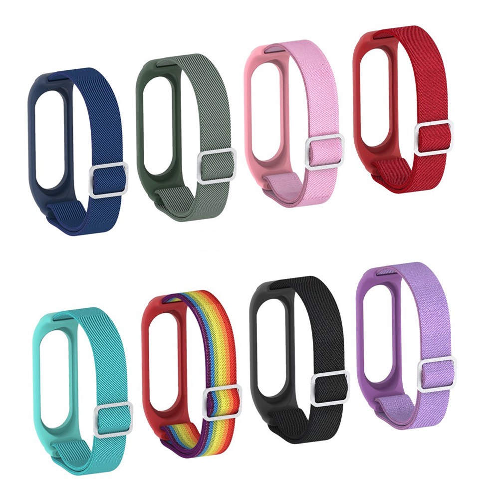 Dây Đeo Nylon Thoáng Khí Thay Thế Cho Đồng Hồ Thông Minh Xiaomi Mi Band 6 5 4 3