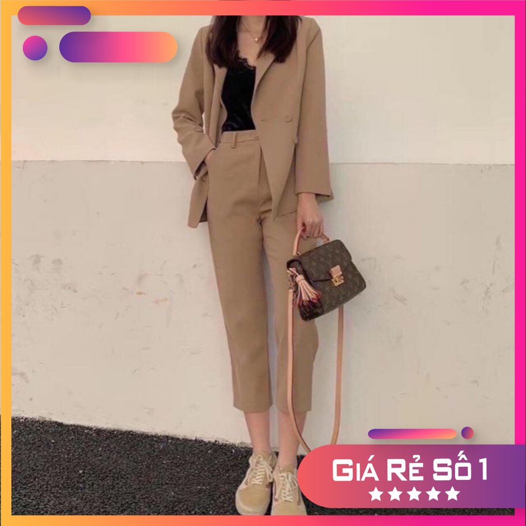 [ SIÊU PHẨM ] Set vest quần suông nude + đen (ko kèm áo trong) SVD00035 rẻ nhất | BigBuy360 - bigbuy360.vn