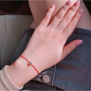 VÒNG CHỈ ĐỎ KIM TIỀN MAY MẮN - KIỂU 2 - MÀU ĐỎ