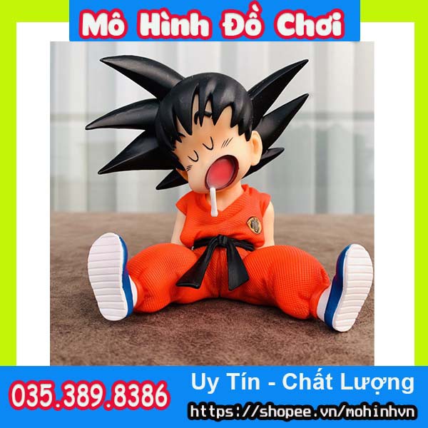 Mô Hình Songoku Ngủ Gật - Hàng chính hãng, Chất liệu nhựa PVC dẻo