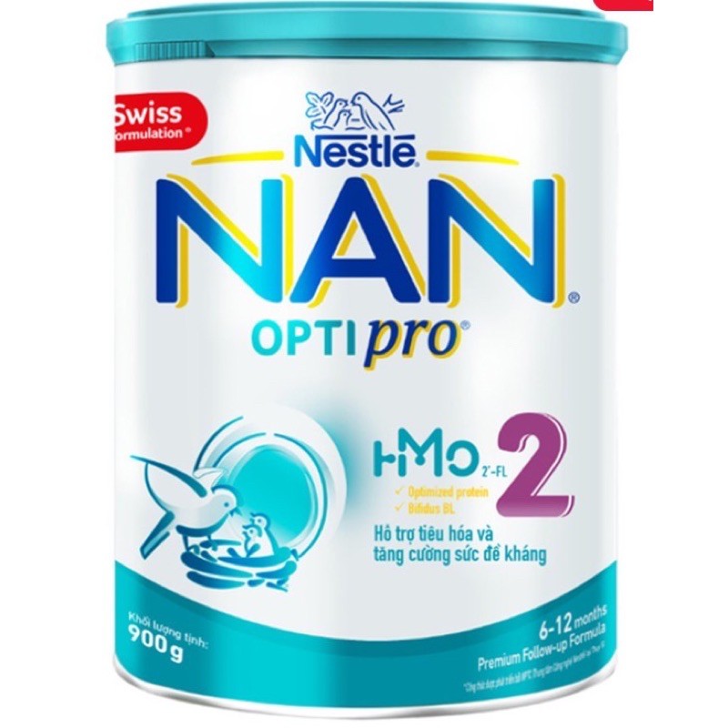 [DỒN ĐƠN TẶNG QUÀ] SỮA BỘT NAN OPTIPRO HMO 2, 3 MẪU MỚI LON 900G