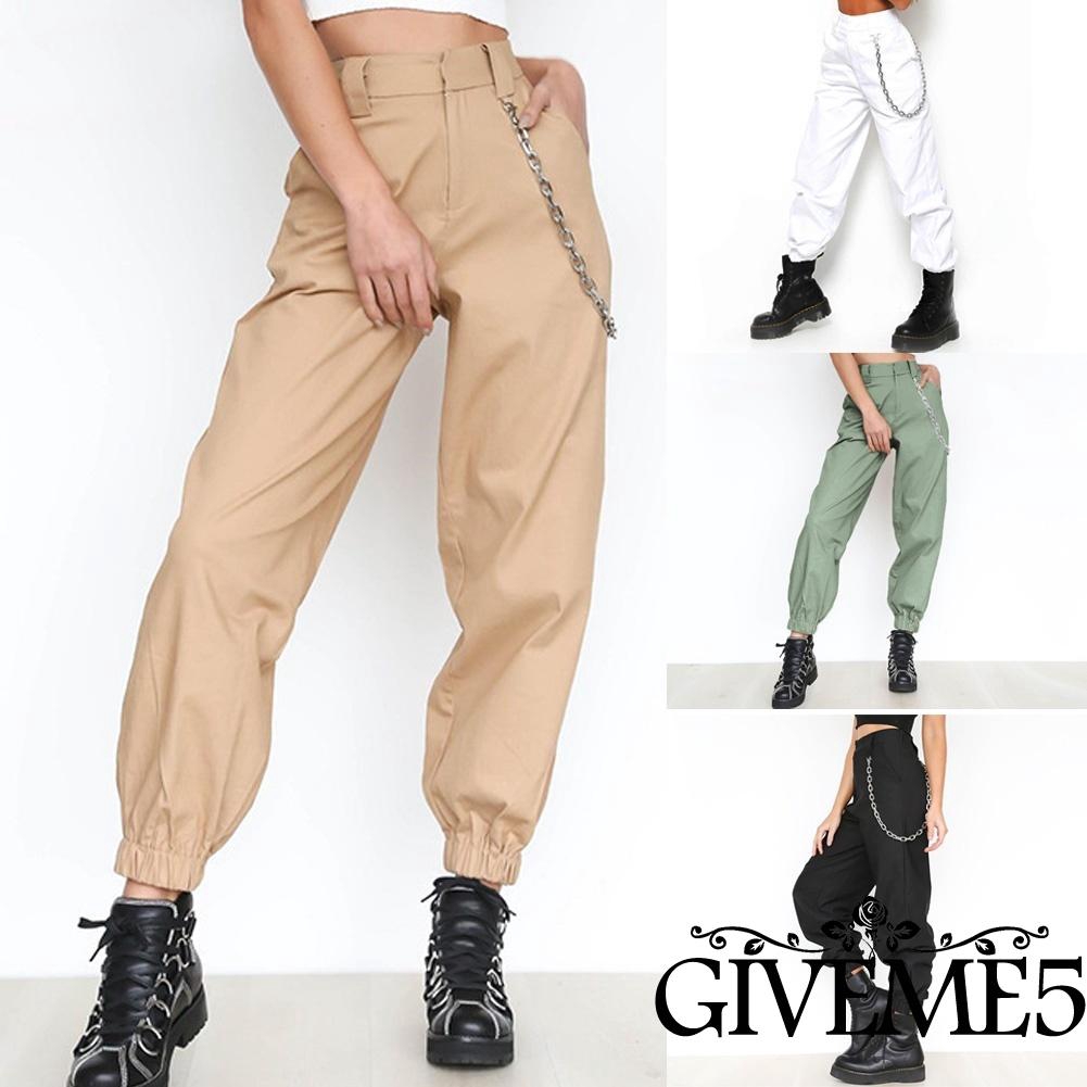 Quần Jogger lưng cao thời trang cho nữ