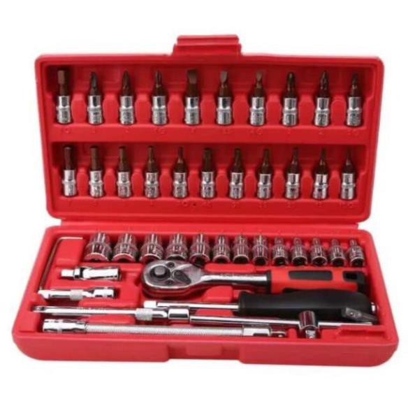 Bộ dụng cụ sửa chữa ⚡️Free Ship⚡️ Bộ mở ốc vít cờ lê, tool sửa chữa 46 món cho gia đình G-10028 - Hàng loại 1