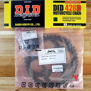 Nhông dĩa Akei kết hợp sên vàng DID Nhật 9 ly cho Honda Winner/Sonic