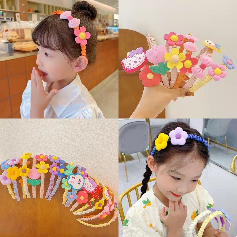 Cài bờm tóc chun nhún  siêu dễ thương cho bé