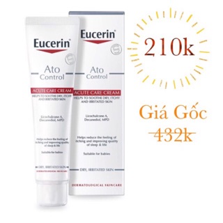 [5 ngày Xả Kho] Kem dưỡng Eucerin Ato Control Acute Care 40ml (Date 17/06/2021)