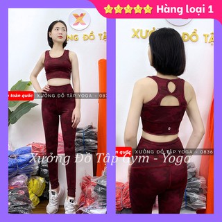 🌸 Hàng thiết kế - Cam kết ảnh và video thật 100% 🌸 SET TẬP Yoga, Gym, Aerobic - Bộ tập yoga nữ kiểu lưng khoét dọc