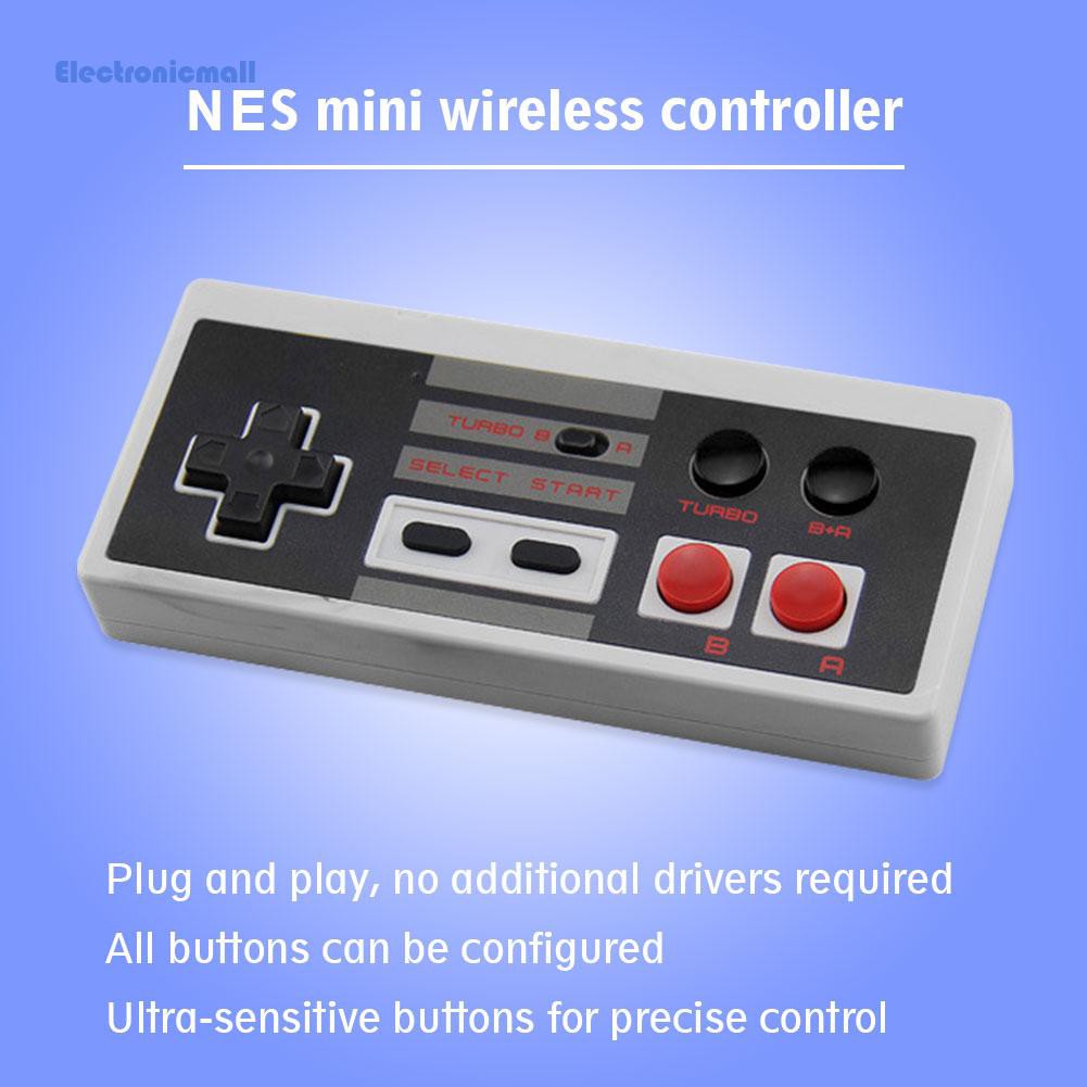 ElectronicMall01 2.4GHz Game Console Wireless Controller Joystick Gamepad for Nintend Entertainment System NES Mini