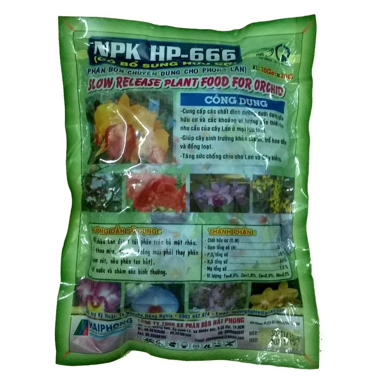 NPK HP-666 — PHÂN TÚI LỌC KÍCH RA HOA CHO CÂY PHONG LAN