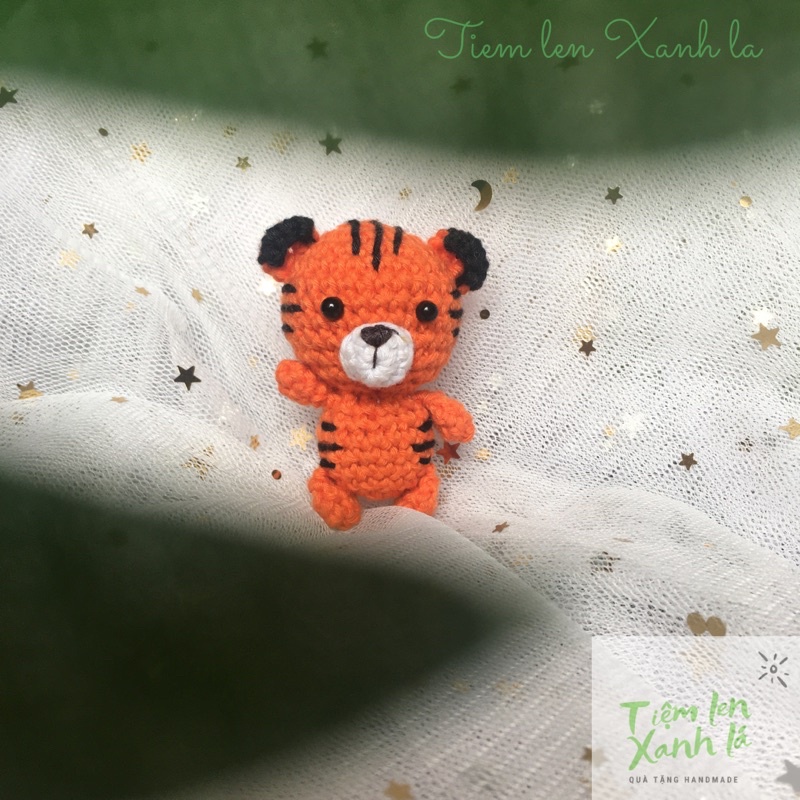 [Móc khoá len] Móc khoá hổ dễ thương bằng len sợi năm Nhâm Dần