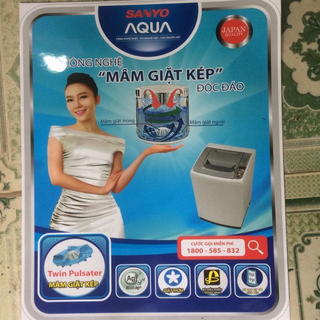 Tem máy giặt sanyo