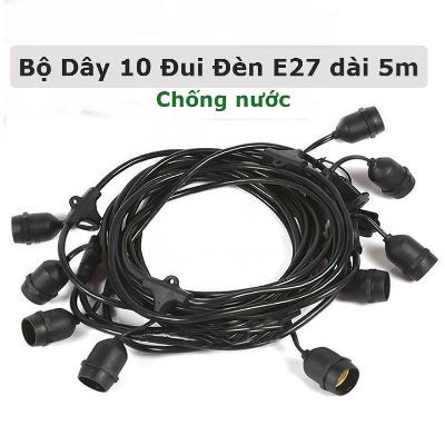 DÂY ĐUI ĐÈN NGOÀI TRỜI TRANG TRÍ SÂN VƯỜN (BẢO HÀNH DÀI HẠN) (DD1)