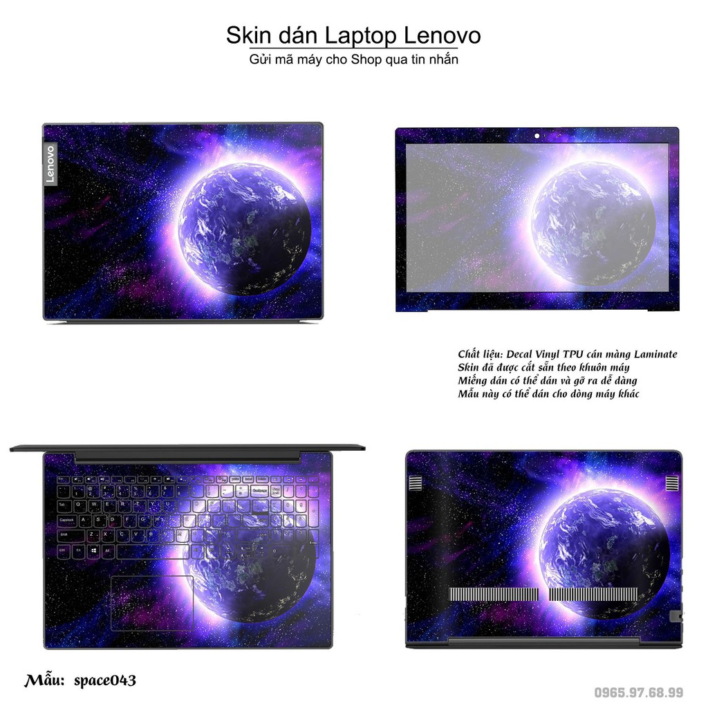Skin dán Laptop Lenovo in hình không gian _nhiều mẫu 8 (inbox mã máy cho Shop)