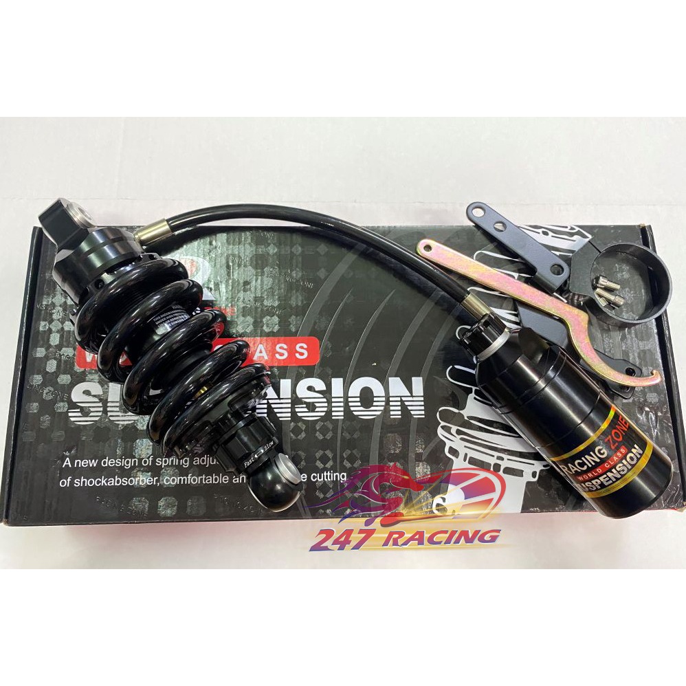 Phuộc Kiểu RCB gắn Exciter150,Satria Raider Winner Sonic Phuộc ĐEN ty Vàng