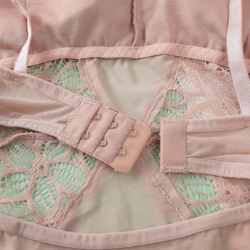 Bộ Đồ Lót Liền Thân Phối Ren Lưới Thoáng Khí Phong Cách Quyến Rũ Dành Cho Nữ | BigBuy360 - bigbuy360.vn