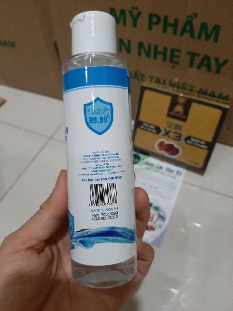 Giảm cân đông y mộc linh x3 30viên tặng 1 chai gel rửa tay khô Nalee 150ml chính hãng.