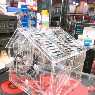 Lồng mica hamster, chuồng nuôi hamster cao cấp