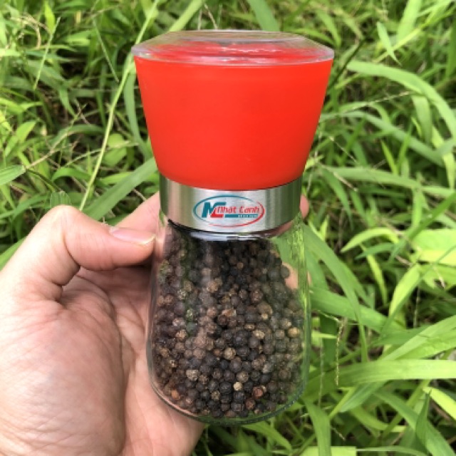 Lọ Xay Tiêu Cầm Tay Thuỷ Tinh Nhỏ Gọn Tiện Dụng