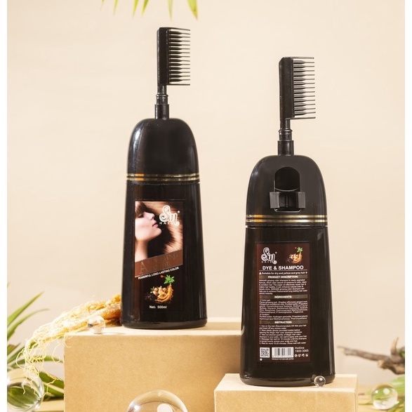 [CHÍNH HÃNG] DẦU GỘI PHỦ BẠC ĐEN / NÂU TÓC SIN HAIR 500ML