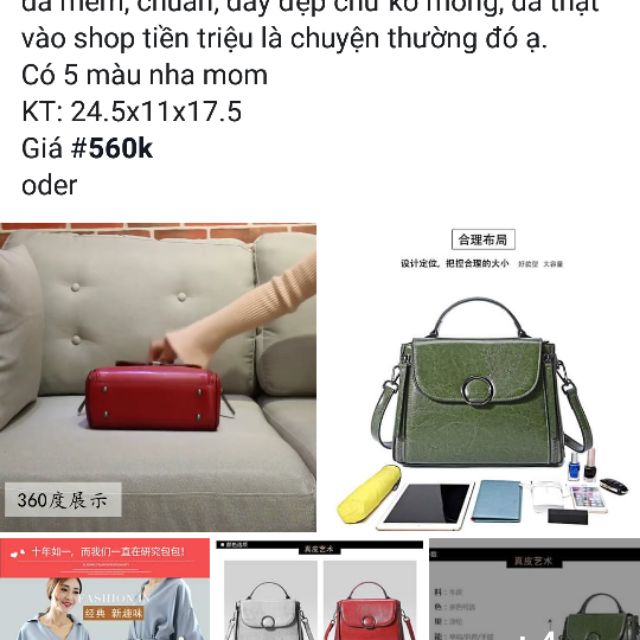 Túi da thật