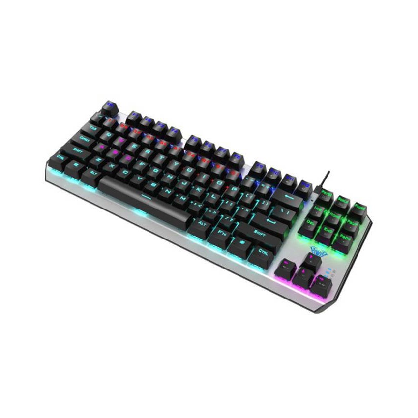 Bàn Phím Cơ Gaming Aula F2067 Tkl K-rgd Có Đèn Led Xanh F-2067