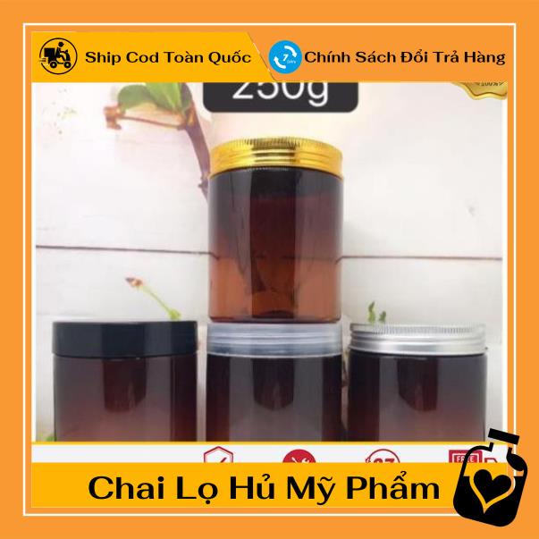 Hủ Đựng Kem ❤ TOP GIÁ RẺ ❤ Hũ Nhựa Pet 250g đựng mỹ phẩm, thực phẩm, đồ khô, ngũ cốc