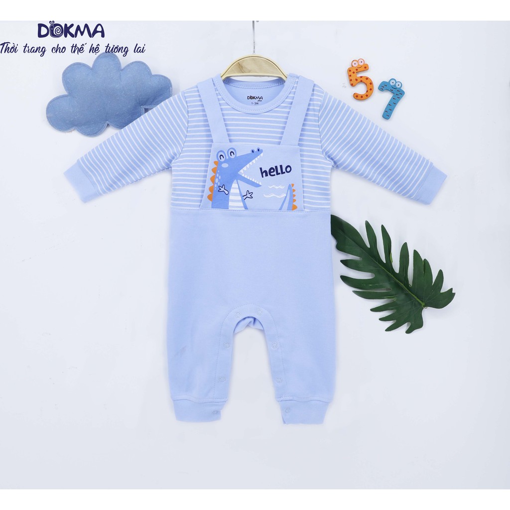 DB476 Bộ Body Cài vai phối kẻ Dokma (3-9m)