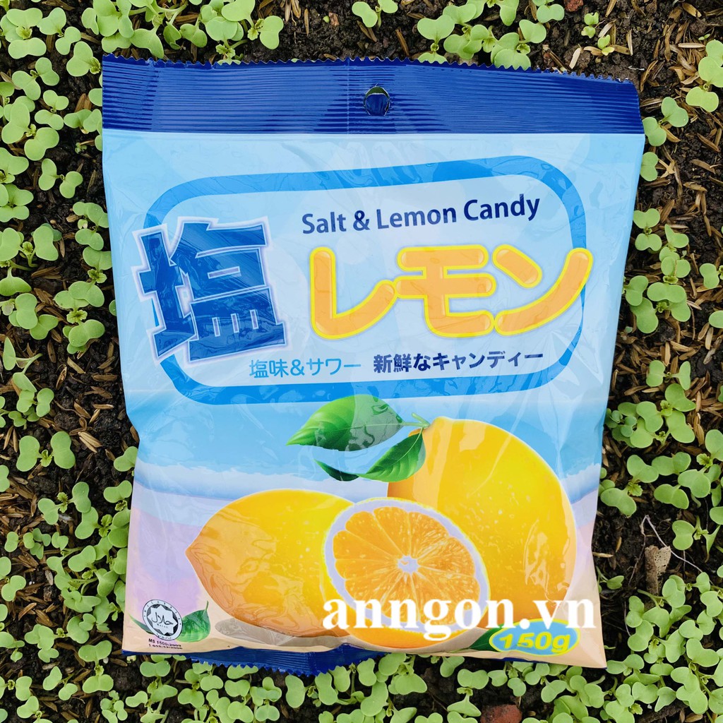 Kẹo chanh muối Salt &amp; Lemon Candy túi 150g