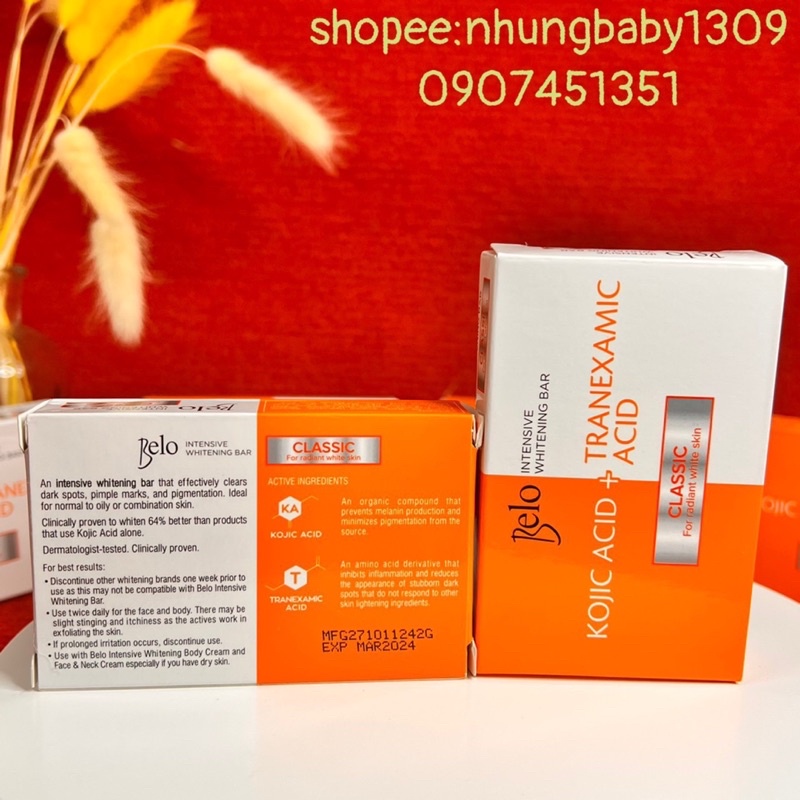 Xà phòng Kojic Belo làm sáng da mặt và body