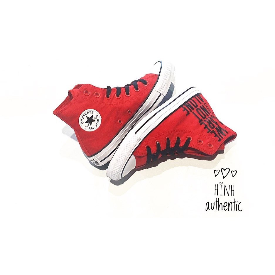 Giày Converse We Are Not Alone đỏ cổ cao