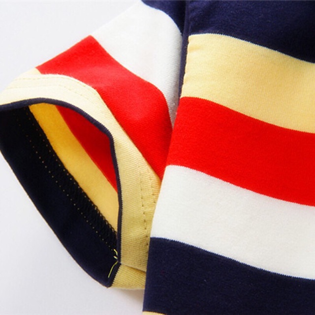 Áo thun sọc bé trai 5-6 tuổi