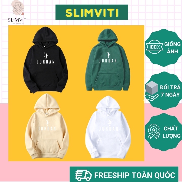 Áo hoodie nam nữ JORDAN form rộng dày có mũ local brand SLIMVITI