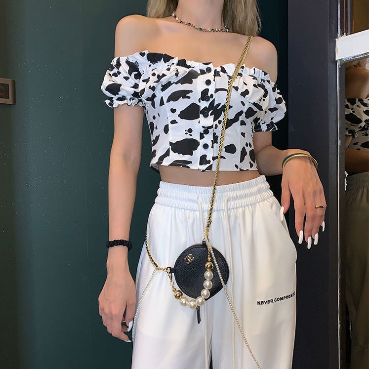 quần ống rộng Lưng Cao Màu Trắng Thời Trang Mùa Hè Phong Cách Hàn Quốc Mới Cho Nữ 2021