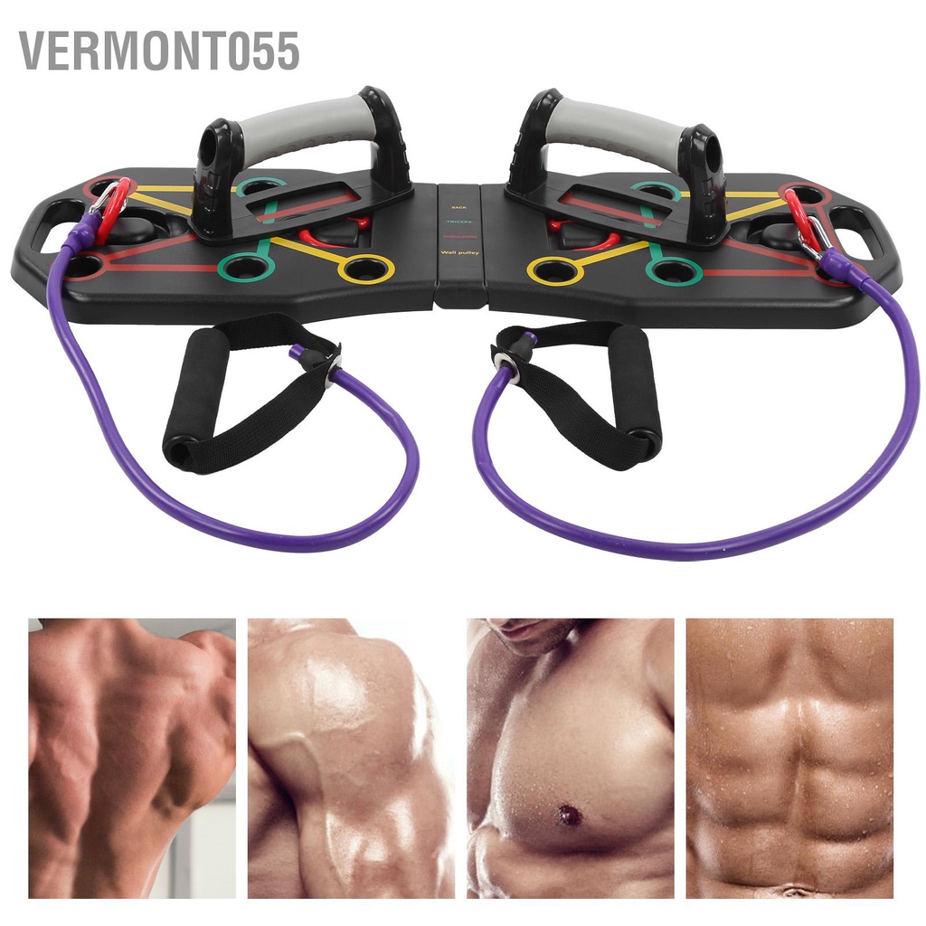Vermont055 Bảng tập thể dục toàn thân di động với bảng huấn luyện dây căng tay đẩy lên