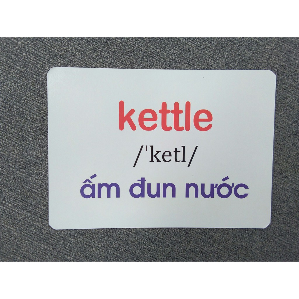 Flashcard Dạy Trẻ Theo Phương Pháp Glenn Doman - Đồ Dùng Trong Phòng Bếp