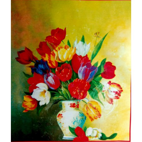 TRANH THÊU BÌNH HOA A725 (55X63)