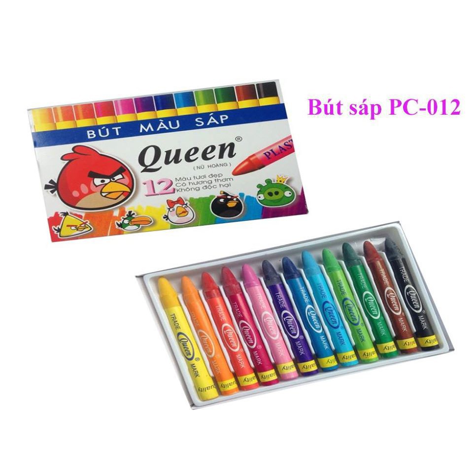 Hộp Bút sáp màu Queen PC-012 ( 12 màu)