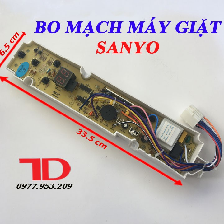 Bo Mạch Máy Giặt SANYO 4 Nút S80VT Hàng Thay Thế