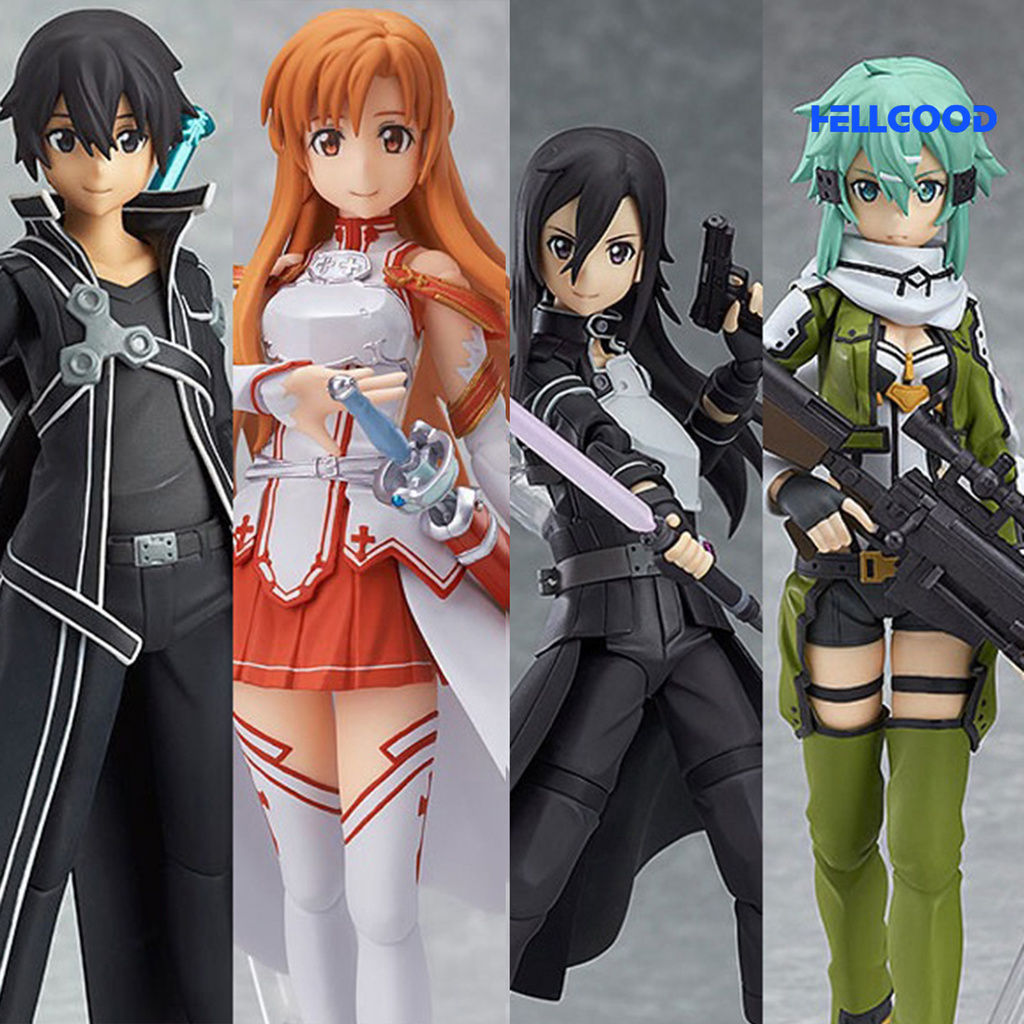 Mô Hình Nhân Vật Asuna Kirito Kiriko Asada Shino Hoạt Hình Sword Art Online Bằng Pvc