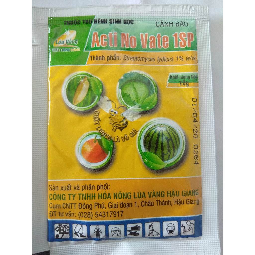 ACTI NO VATE 1SP trừ bệnh sinh học cho cây trồng - gói 10 gram