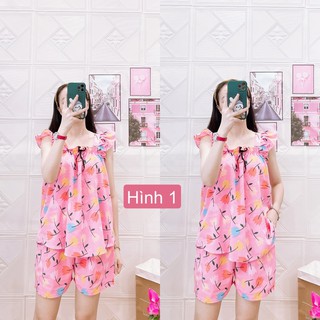 Đồ bộ mặc nhà đùi tầng đẹp- mát- giá mềm