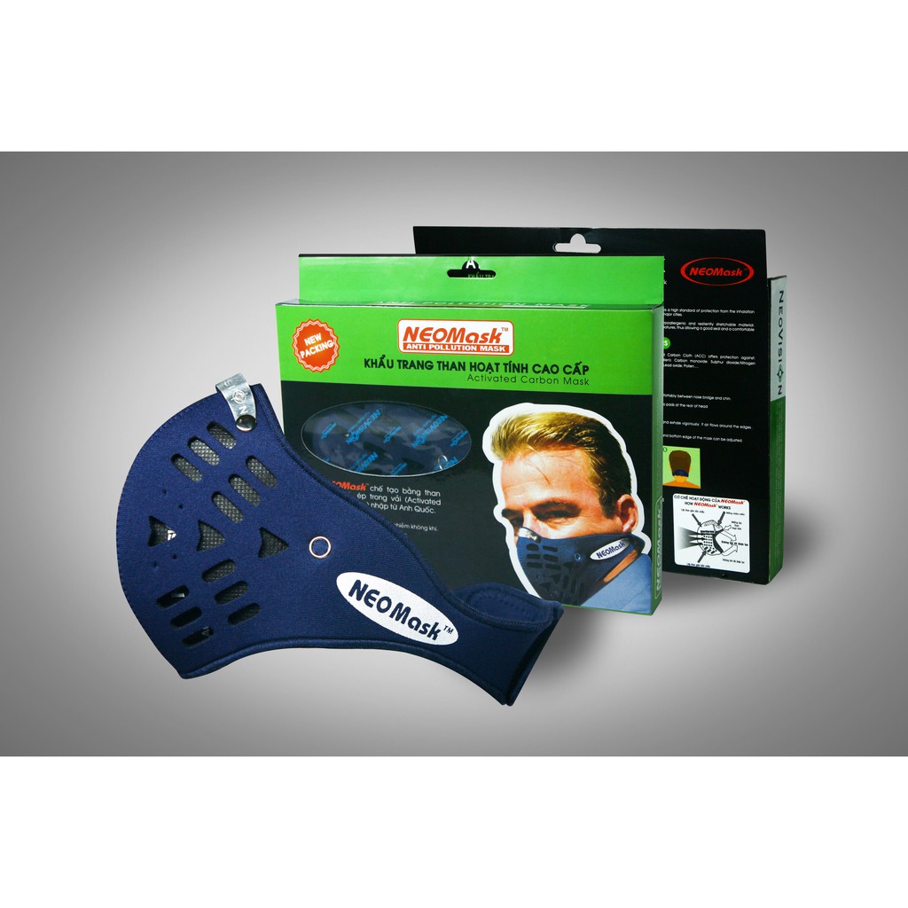 [Chính Hãng Neomask VN] Khẩu Trang Than Hoạt Tính Cao Cấp NeoMask Anti Pollution Mask NM