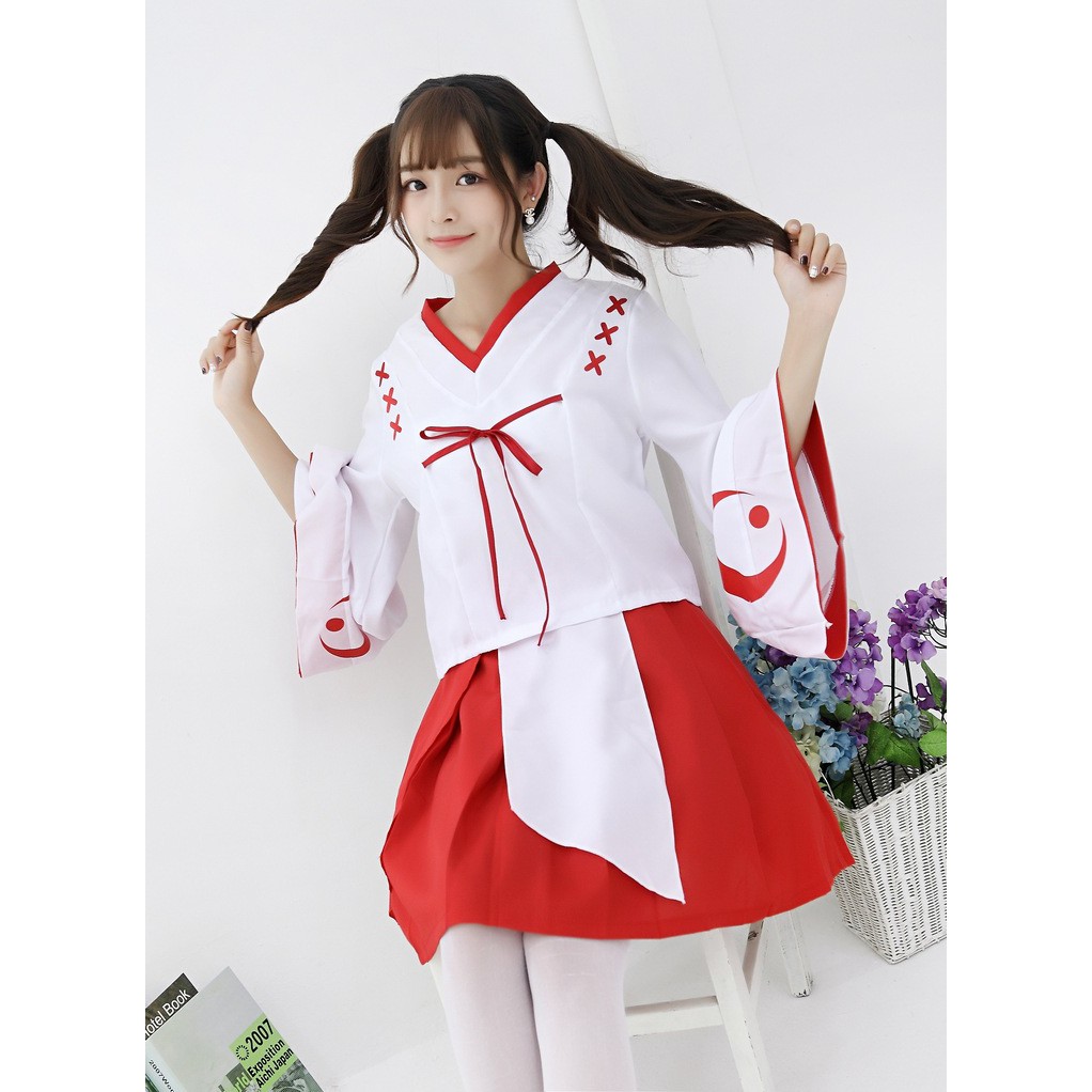 Set cospaly yukita Nhật Bản phong cách Inuyasha xu hướng Hè 2019