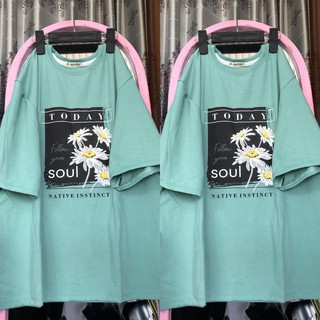 Áo thun Unisex form rộng_Freesize 65kg