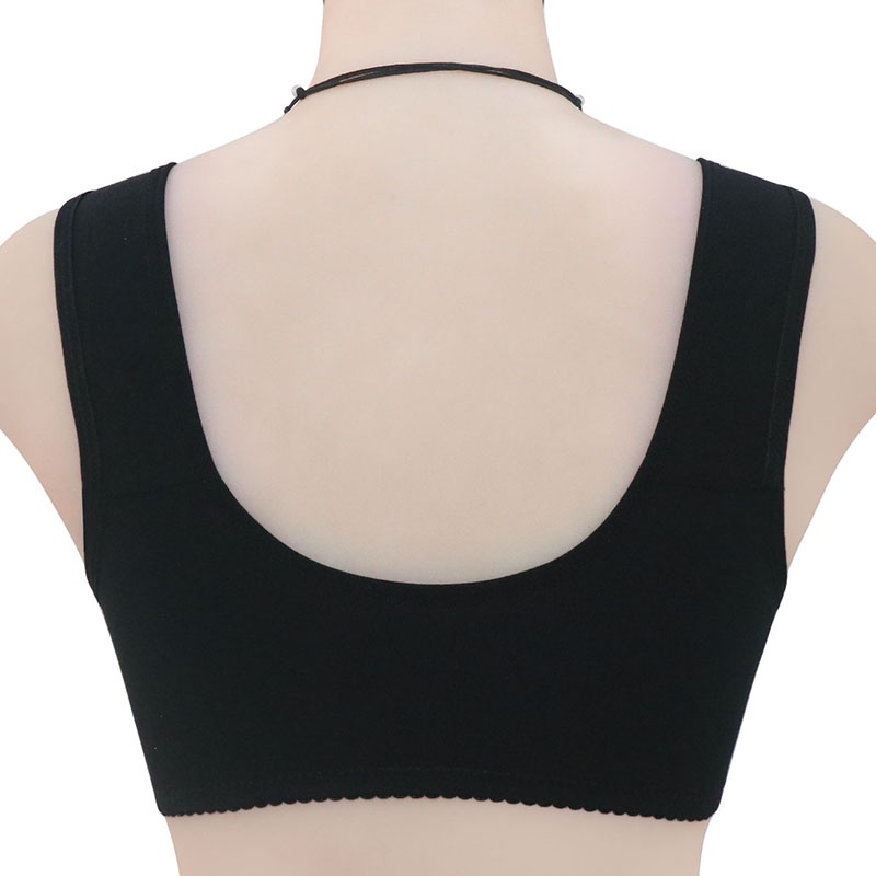Áo Ngực Cài Nút Phía Trước Size Lớn Không Gọng In Họa Tiết Phong Cách Mới Cho Nữ