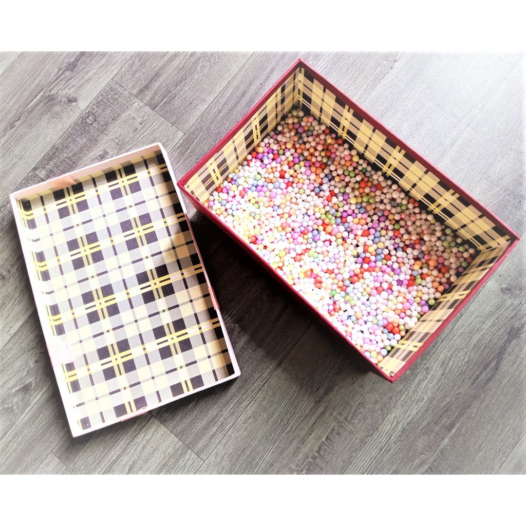 (có 4 size)Hộp quà tặng sinh nhật, Hộp hình chữ nhật,tặng kèm hạt xốp và thiệp