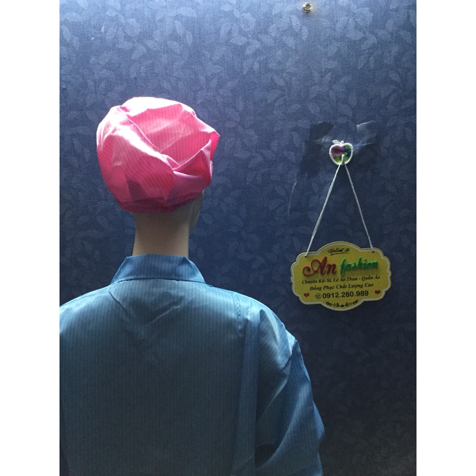 Nón Kết Phòng Sạch Bảo Hộ Lao Động Cao Cấp Màu Hồng _ Hình Chụp Thật