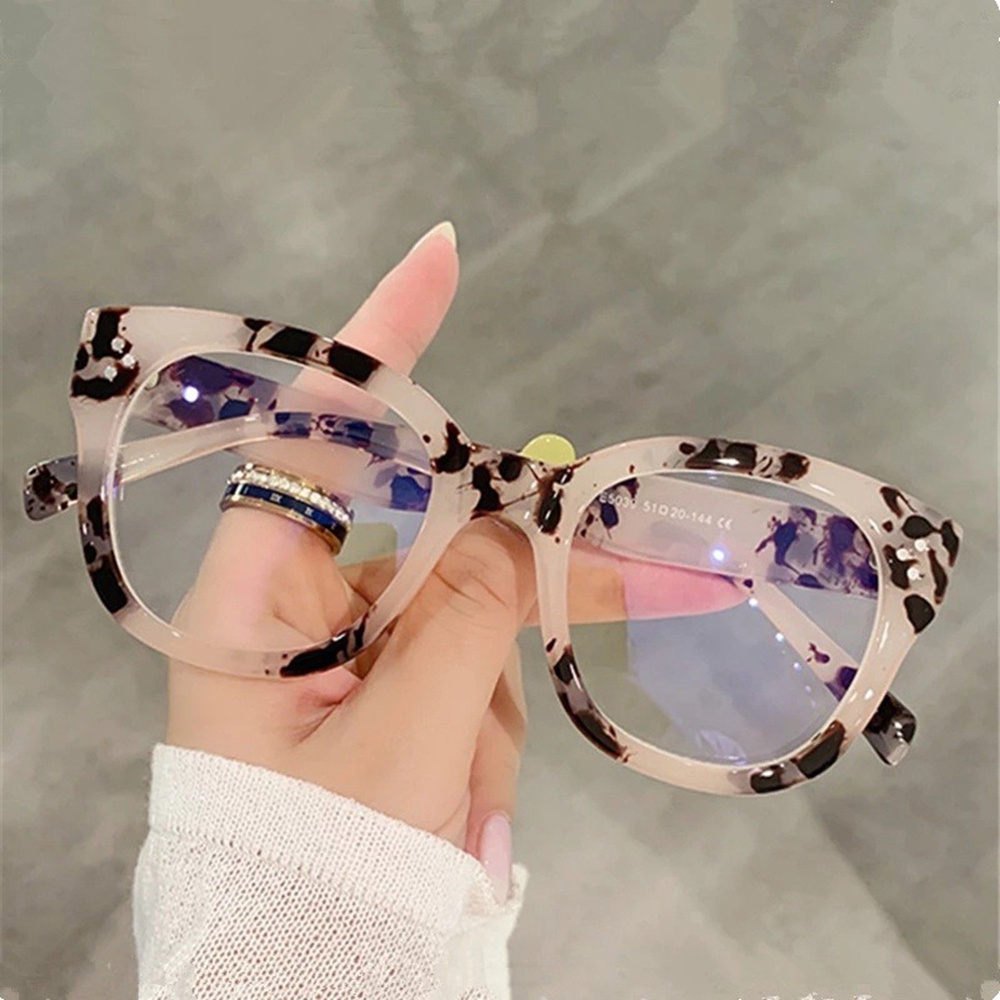 Kính Mát Gọng Nhựa PC Trong Suốt Bảo Vệ Mắt Chống Tia Uv Phong Cách retro