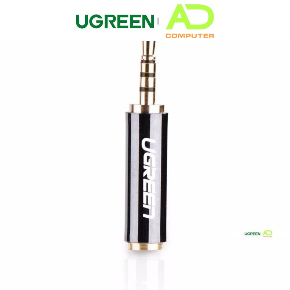 Đầu chuyển đổi 3.5mm cái sang 2.5mm đực dài 25mm UGREEN 20501- Hàng phân phối chính hãng - Bảo hành 18 tháng