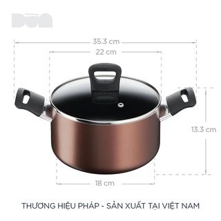 Nồi thân cao tefal day by day 22cm